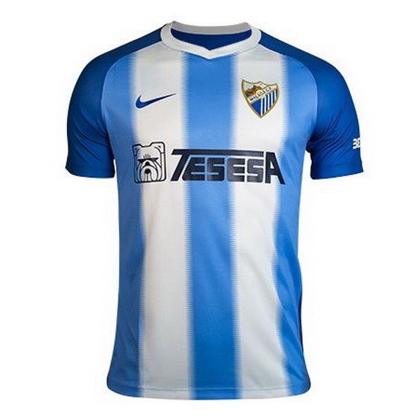 Camiseta Málaga Primera equipación 2018-2019 Azul Blanco